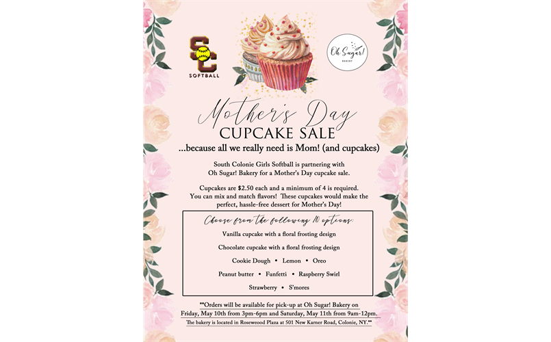 MOTHER'S DAY CUPCAKE FUNDRAISER